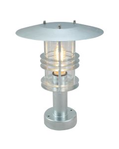 1 Light Pedestal - Galvanised