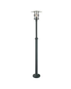 1 Light Grande Lamp Post - Textured Black