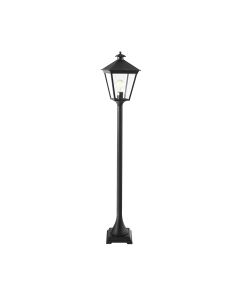 1 Light Medium Pillar - Textured Black