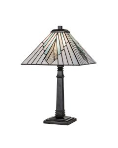 1 Light Large Table Lamp - Grey Bronze