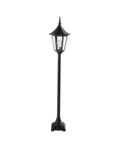 1 Light Medium Pillar - Textured Black