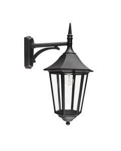 1 Light Large Down Lantern - Textured Black